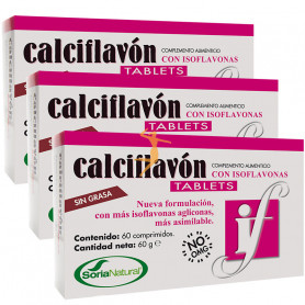 Pack 3x2 Calciflavón 60 Comprimidos Soria Natural