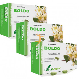 Pack 3x2 Boldo 60 Comprimidos Soria Natural