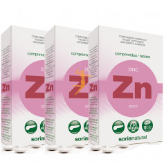Pack 3x2 Zinc 48 Comprimidos Soria Natural