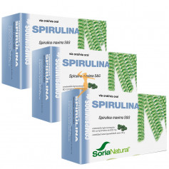 Pack 3x2 Spirulina 60 Comprimidos Soria Natural