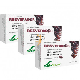 Pack 3x2 Resverasor 60 Comprimidos Soria Natural